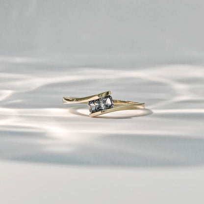 Le Bijoux Asscher Cut Spinel Engagement Ring