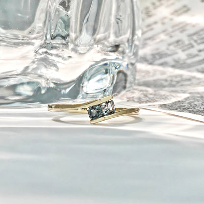 Le Bijoux Asscher Cut Spinel Engagement Ring