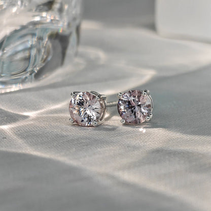 Le Bijoux Round Brilliant Cut Spinel Earrings