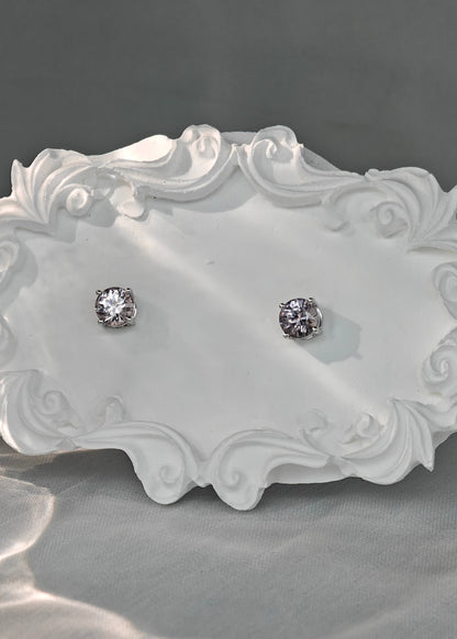 Le Bijoux Round Brilliant Cut Spinel Earrings