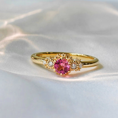 Rose Pink Spinel Polished Ring（Available Now）