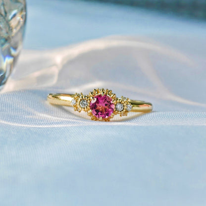 Rose Pink Spinel Polished Ring（Available Now）