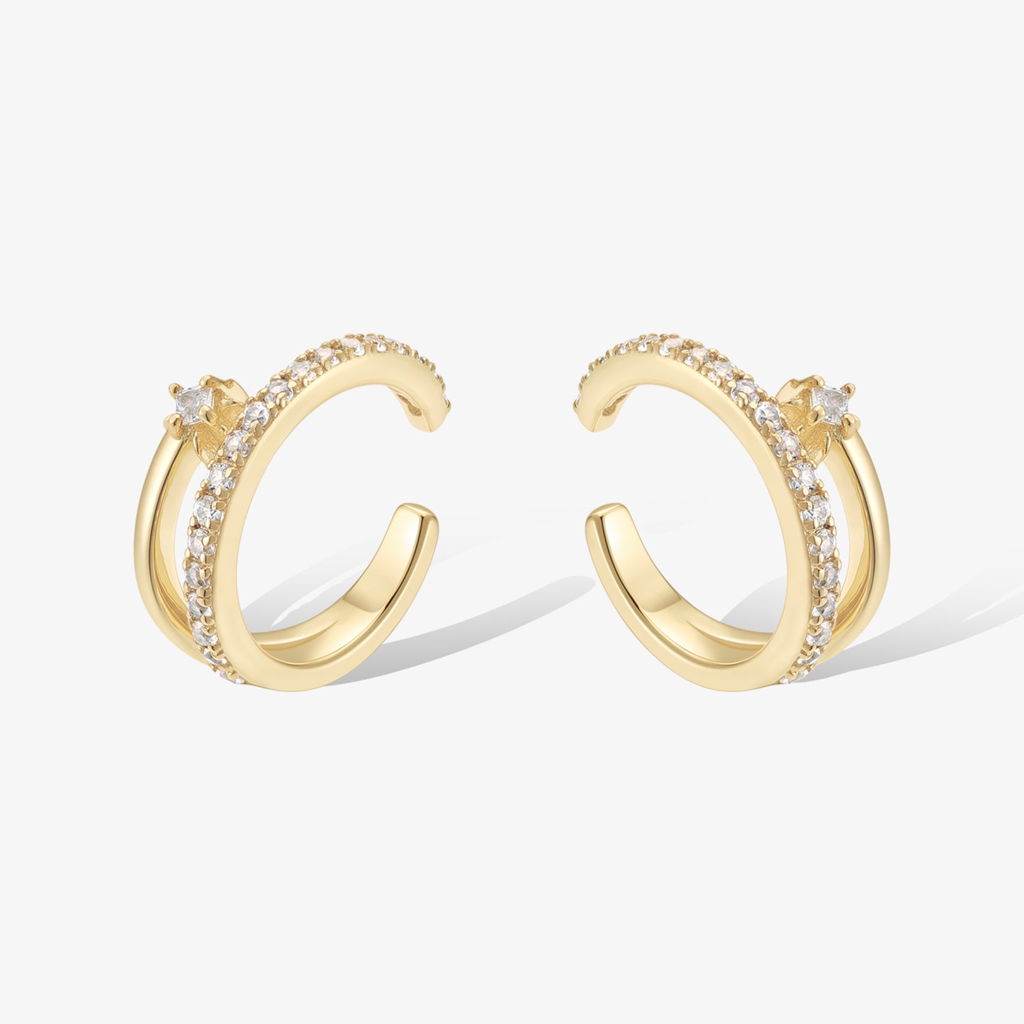 星夜·八芒星耳骨夾